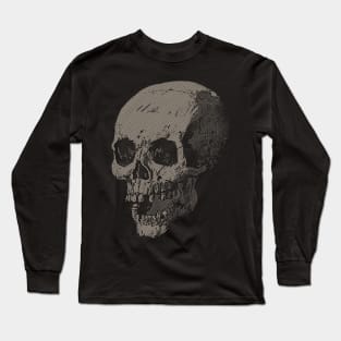 Halftone Skull Long Sleeve T-Shirt